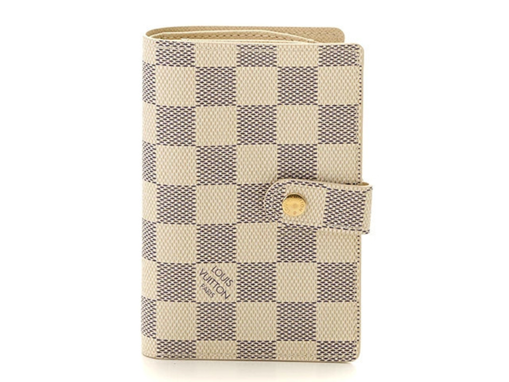 LOUIS VUITTON Portefeuille Viennois Damier Azur White